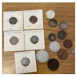 Mixed Vintage Coins and Tokens