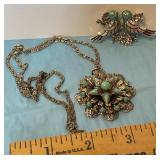 Vintage Necklace and Brooch