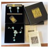 Vintage Suzanne Bjontegard Flower Drop Set