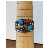 Size 9 Sterling Southwestern Ring
