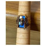 Size 6.5 1969 10K Gold Class Ring