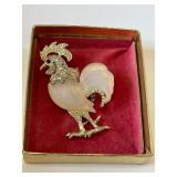 Vintage Hattie Carnegie Rooster Brooch