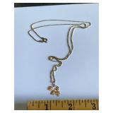 10K Pendant on 925 Sterling Chain