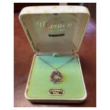 18K GF October Rose Necklace