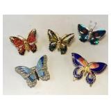 Vintage Butterfly Brooches