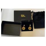 Susan Lucci Coin Earrings