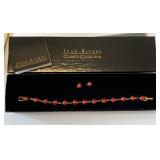 Vintage Joan Rivers Ladybug Bracelet and Earrings