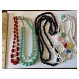 Vintage Glass Bead Necklaces