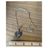 925 Sterling Italy Heart Necklace
