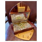 Vintage Jewelry Box and Jewelry