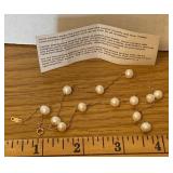 10 K Gold Pearl Necklace