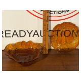 Vintage Amber Glass