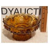 Fenton Amber Candle Holder