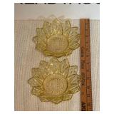 Vintage Federal Glass Starburst Dishes