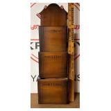 Vintage Wooden Wall Mounted Organizer