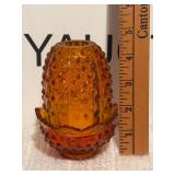 Fenton Amberina Fairy Lamp