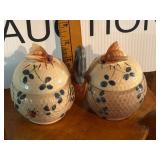 Japanese Ceramic Beehive Honey Pot