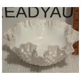 Fenton Hobnail Milk Glass Dish
