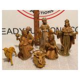 Vintage Fontanini Resin Nativity Scene