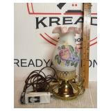 Fenton Hand Painted Signed Lamp