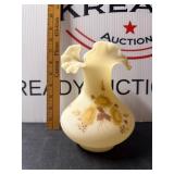 Fenton Hand-Painted and Signed Top Vase