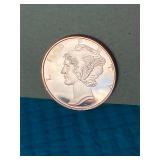1 Ounce Mercury Copper Round