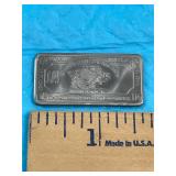 1/4 Ounce Titanium Buffalo Bar