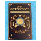 1/1000 Gold 2nd Amendment Card