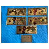 Snoopy Gold Foil Notes