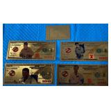 Ghostbusters Gold Foil Notes