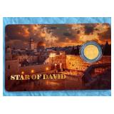 1/1000 Gold Star of David Card