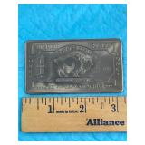 1 Ounce Titanium Buffalo Bar