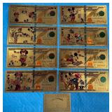 Mickey Mouse Gold Foil Notes