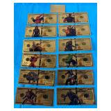 Marvel Superhero Gold Foil Notes