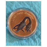 1 Ounce Loch Ness Monster Copper Round