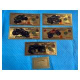 Monster Truck Gold Foil Notes