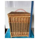 Vintage Wicker Laundry Hamper