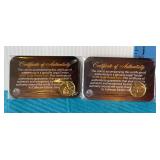 Gold Plated Wheat Pennies