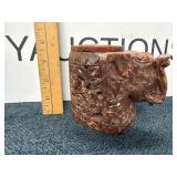 Soapstone Elephant Tealite Candle Holder
