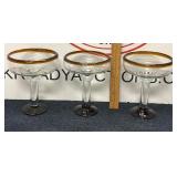 Hand Blown Margarita Glasses