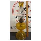 Vintage Amber Oil Lamp