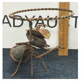 Metal and Rock Sculpture