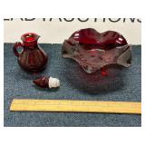 Vintage Red Glass