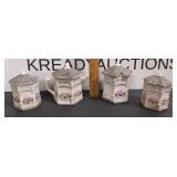 English Garden Creamer and Sugar Bowl/Shakers