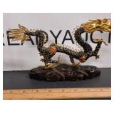 Vintage Chinese Cloisonne Dragon Figure