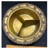 Vintage Brass Divided Bowl