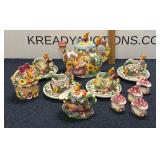 Ceramic Mercuries Garden Party Tea Set