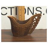 Vintage Scandinavian Hand Carved Wood Wedding Cup