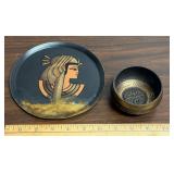 Copper Tray and Meditation Bowl