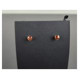 Sterling Silver 925 SAM Stone Earrings